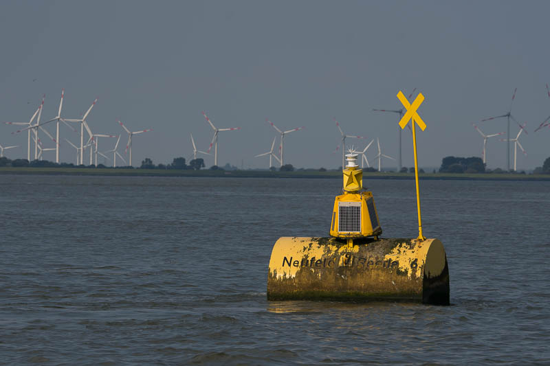 Ankerplaats voor kustvaarders op de Elbe