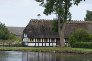 Rietgedekte boerderij